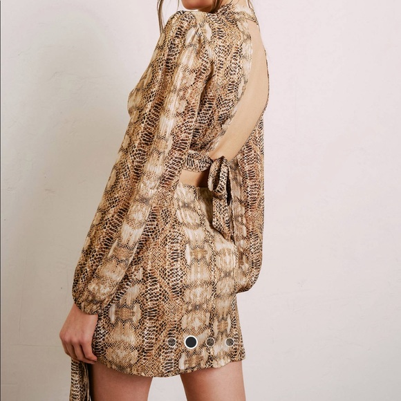 Snake skin print skirt set - Picture 2 of 4